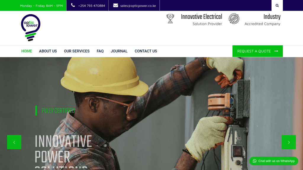 Optic Power Limited Illuminating Excellence in Engineering Solutions